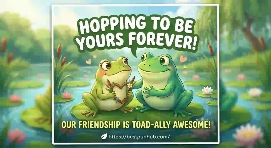 Frog Puns About Love and Friendship