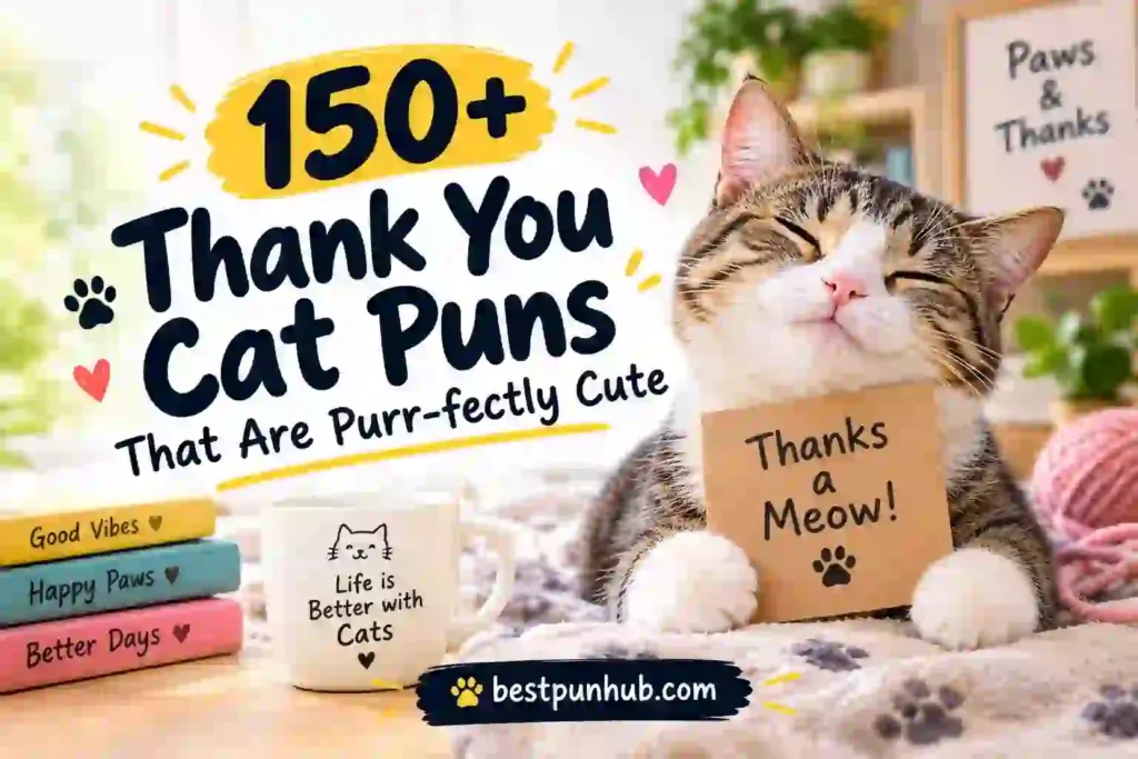 150+ Thank You Cat Puns That Are Purr-fectly Cute